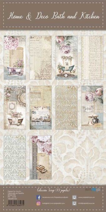 Collection Home Deco, Bath and Kitchen, PapersForYou, 15x30cm - 10 pages, 180gsm