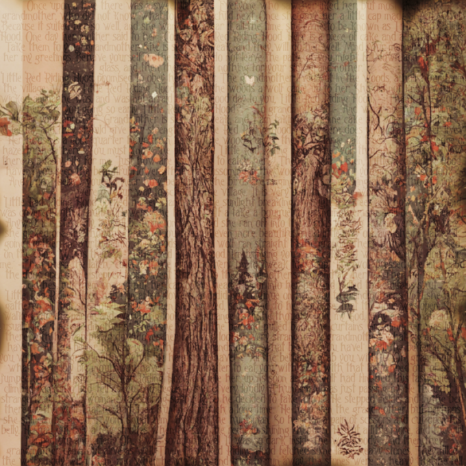 Ensemble de 12 feuilles motif recto verso, 30x30 - Redhood - Basic BellaLuna crafts - 190gsm