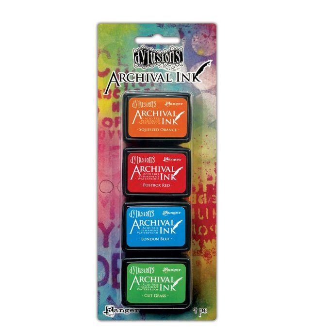 Archival Ink, Dylusions  - 4 mini pads (kit 2)