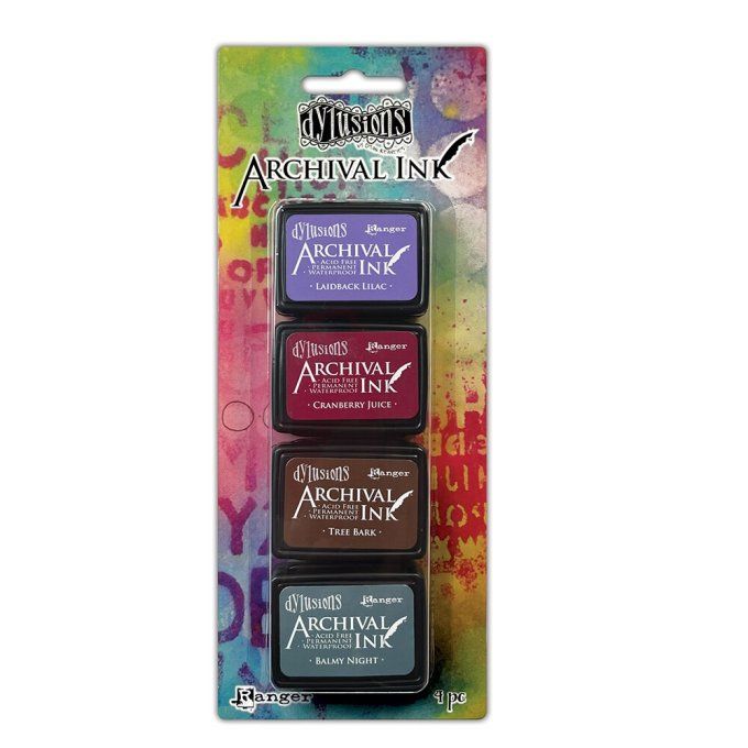 Archival Ink, Dylusions  - 4 mini pads (kit 4)