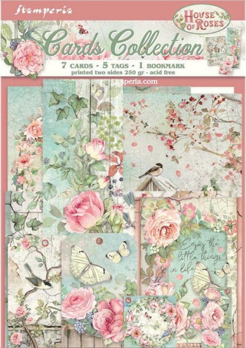 Cartes, collection : House of roses - Stamperia