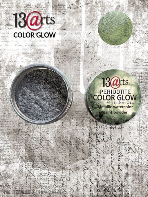 Pigment en poudre, 13@rts, Color Glow, Peridotite - 10g environ