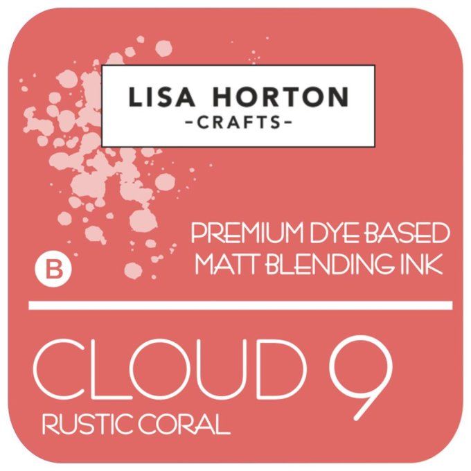 Lisa Horton Craft, cloud 9 - pad encre - Blending ink - couleur Rustic coral, grand pad