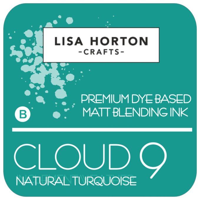 Lisa Horton Craft, cloud 9 - pad encre - Blending ink - couleur Natural turquoise, grand pad