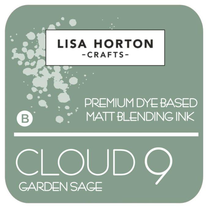 Lisa Horton Craft, cloud 9 - pad encre - Blending ink - couleur Garden Sage, grand pad