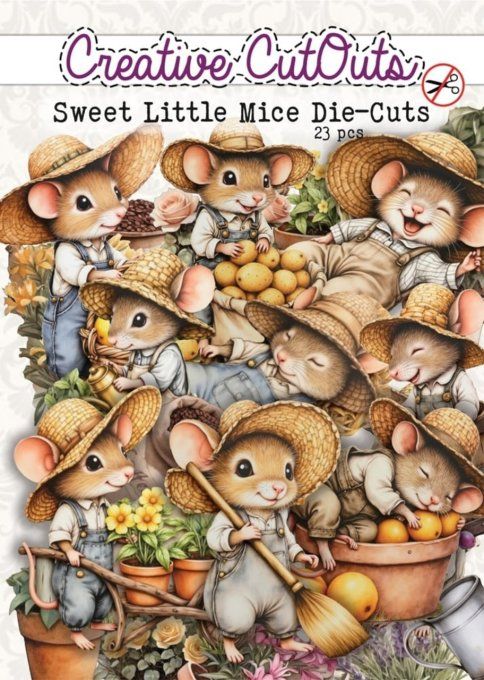 23 Die-cuts - Sweet little Mice