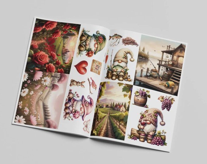 Livret format A4 - 10 pages, Cozy gnomes