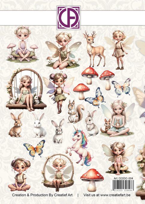 23 Die-cuts - Forest fairies