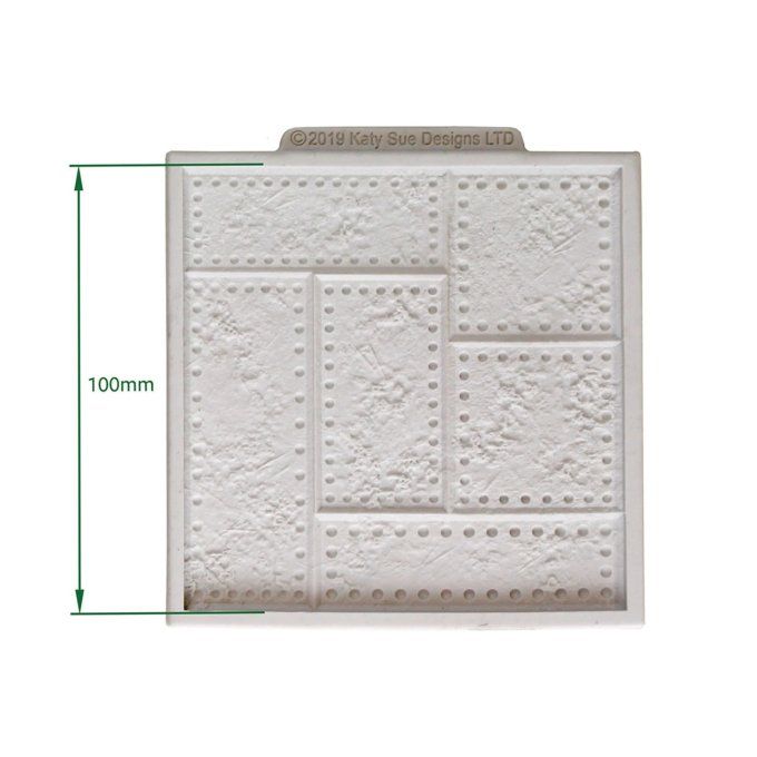 Moule en silicone, Cosmic shimmer - Plaque métallique, dimension du moule : 10.5x10.5cm environ 