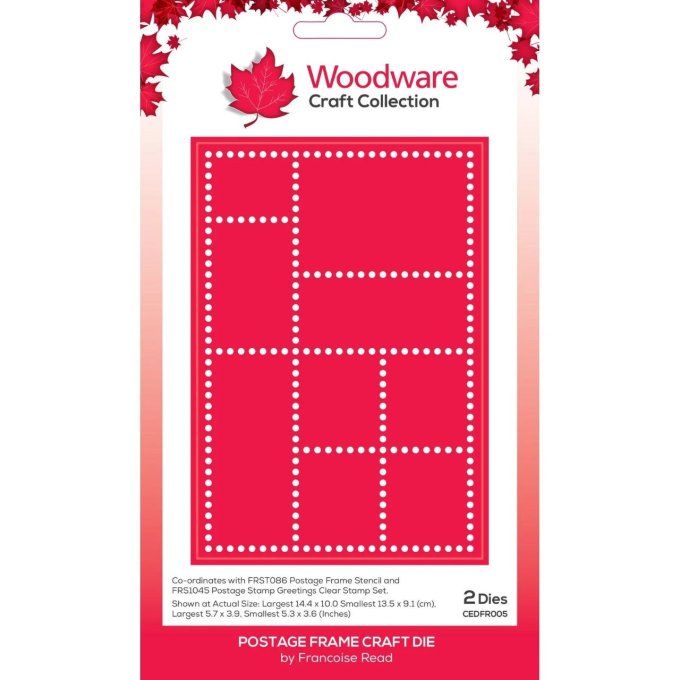 2 Dies/matrices de découpe, Wood ware, postage frame
