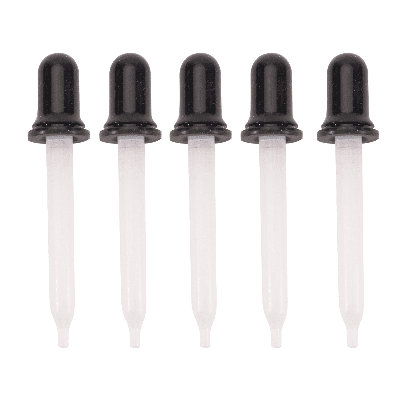 5 Pipettes en plastique - Longueur 7.6cm environ