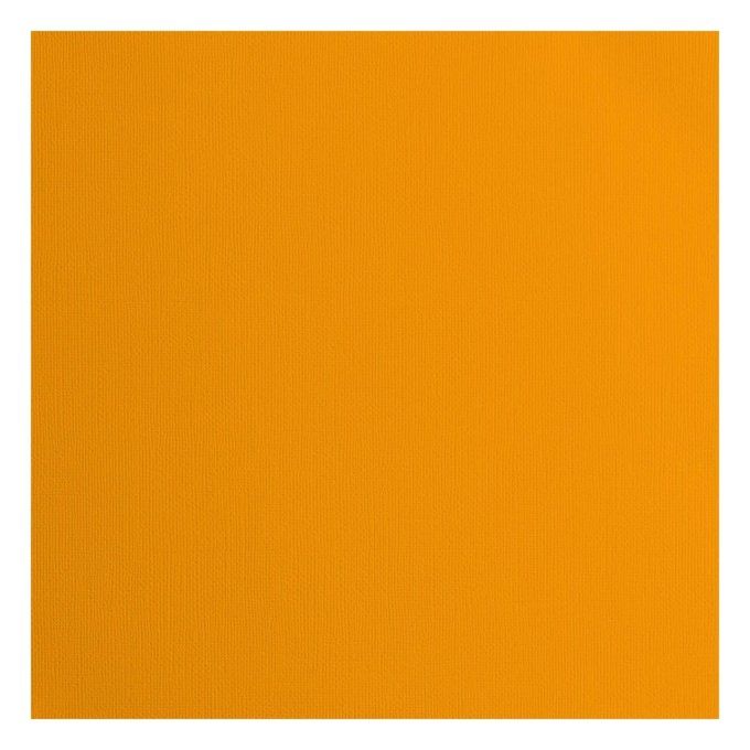 Cardstock Couleur : Mango, 216g, lot de 20 feuilles - 30x30cm (texturé)