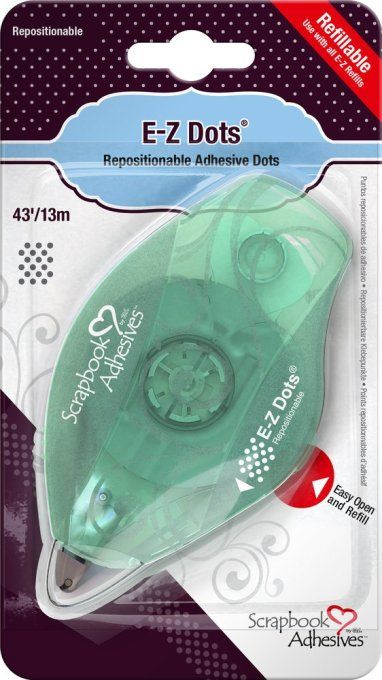 Petit dérouleur "repositionnable" transparent - 13 mètres x8mm