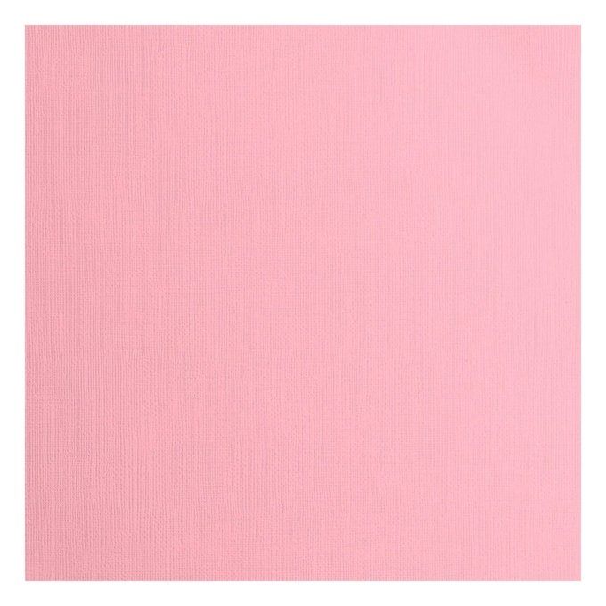 Cardstock Couleur : rose, 216g, lot de 20 feuilles - 30x30cm (texturé)