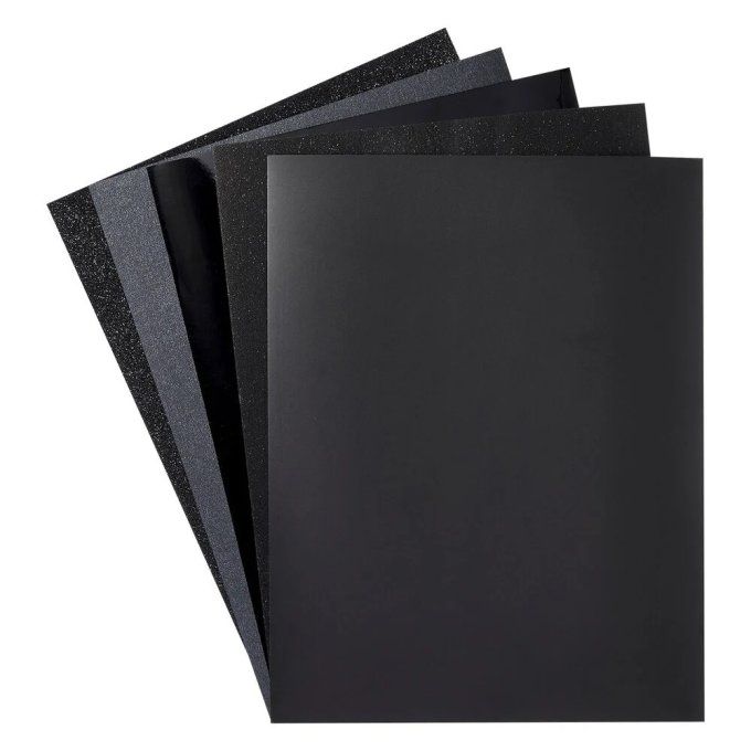 Spellbinders - ensemble de cardstock couleur : Onyx - Dimension : 21.5x28cm environ