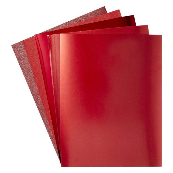 Spellbinders - ensemble de cardstock couleur : Ruby - Dimension : 21.5x28cm environ
