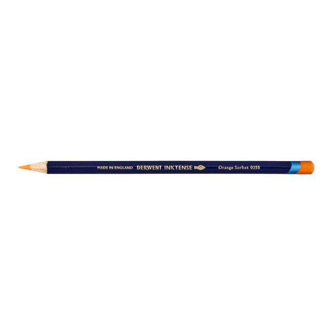 Crayon Inktense, Derwent - à l'unité - n°0255 couleur : orange sorbet