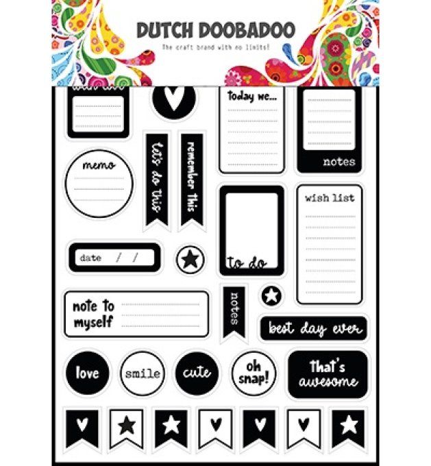 Stickers, Dutch Doobadoo - Notes - format A5