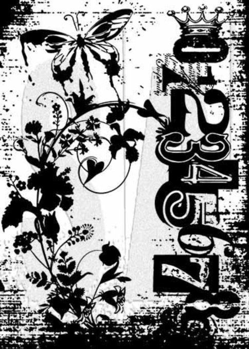 1 mini Tampon cling/caoutchouc - Stampers anonymous, Fairy garden 