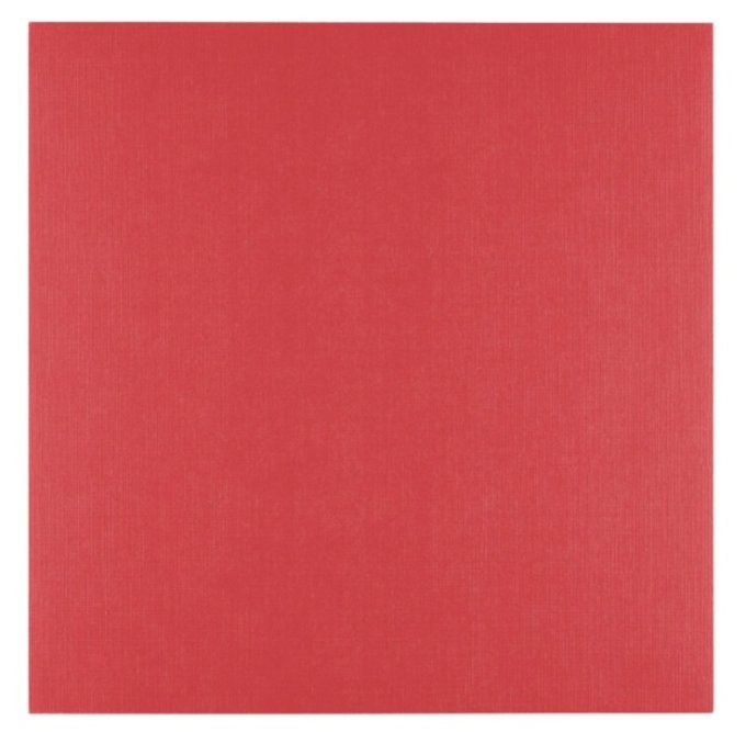 Cardstock en lin - 250g - Couleur : Poppy, lot de 10 feuilles - 30x30cm environ (texturé)
