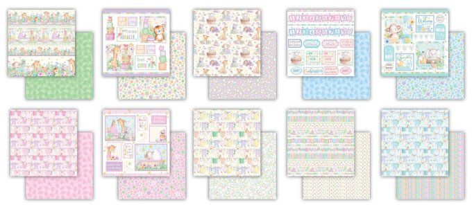 Collection Little ones - Craft consortium - Format 15x15cm - 40 feuilles, 200gsm 