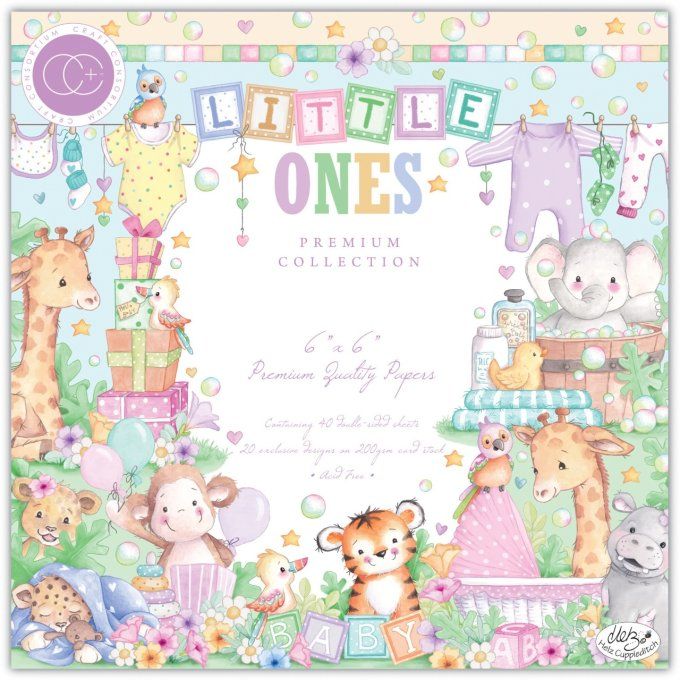 Collection Little ones - Craft consortium - Format 15x15cm - 40 feuilles, 200gsm 