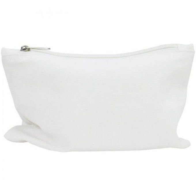 Trousse, en coton à customiser (dimension : 23x15cm environ)