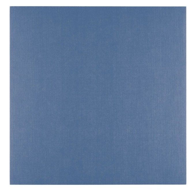Cardstock en lin - 250g - Couleur : Maritime, lot de 10 feuilles - 30x30cm environ (texturé)
