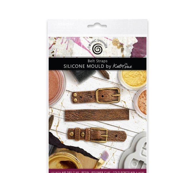 Moule en silicone, Cosmic shimmer - Boucles de ceinture, dimension du moule : 8.5x6.5cm environ