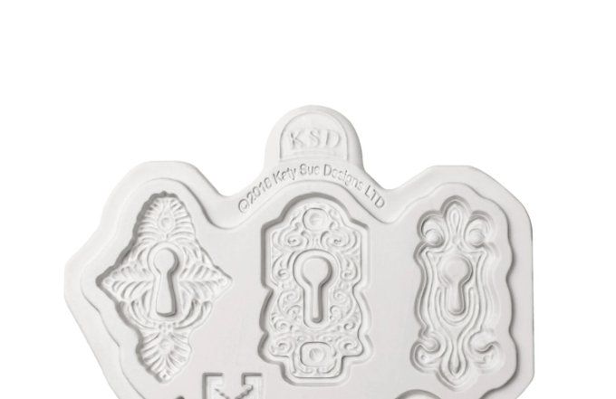 Moule en silicone, Cosmic shimmer - Serrure, dimension du moule : 7.5x11.5cm environ