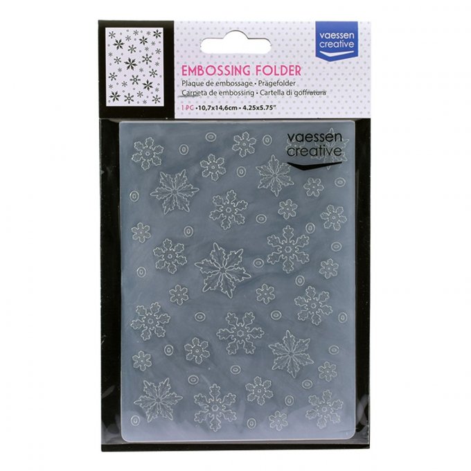 Classeur d'embossage, flocons de neige - 10.7x14.6cm