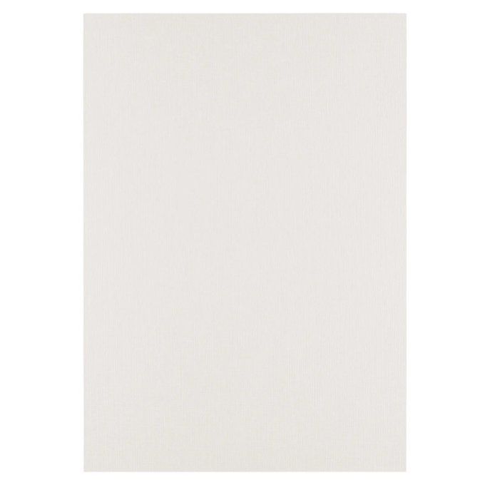 Cardstock en lin - 250g - Couleur : off-white, lot de 10 feuilles - Format A4 (texturé)