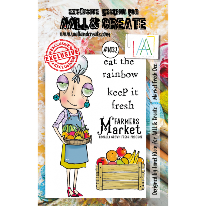 5 Tampons - AALL&Create - Market Fresh Dee - dim. de la planche : 7.5x10cm env. 