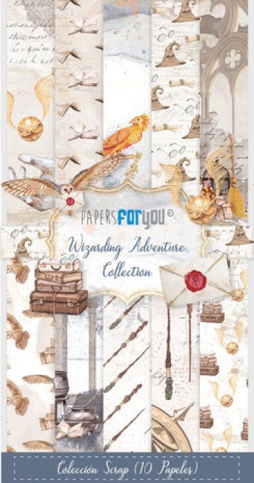 Collection Wizarding adventure, PapersForYou, 15x30cm - 10 pages