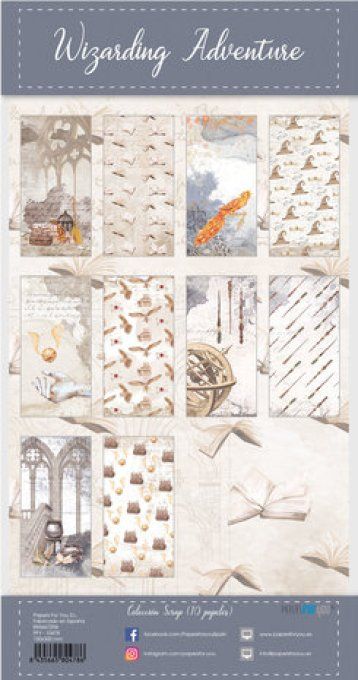 Collection Wizarding adventure, PapersForYou, 15x30cm - 10 pages