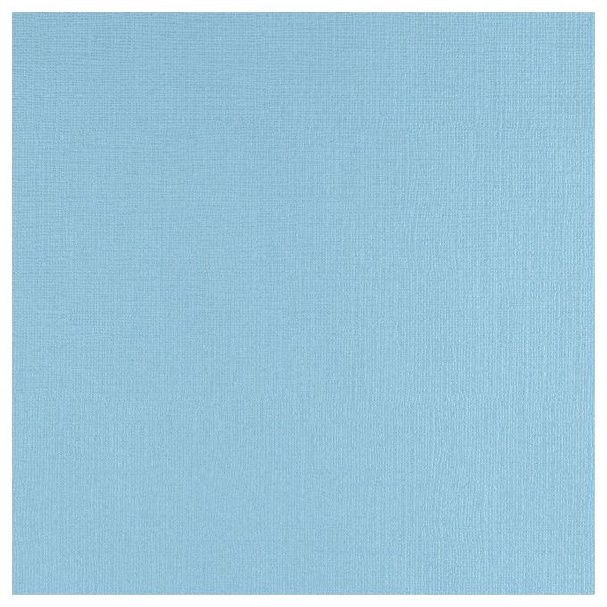 Cardstock Couleur : Sky blue, 216g, lot de 20 feuilles - 30x30cm (texturé) 