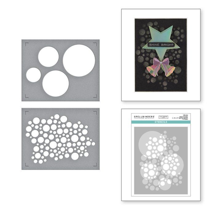 Spellbinders - Pochoirs, lots of circles