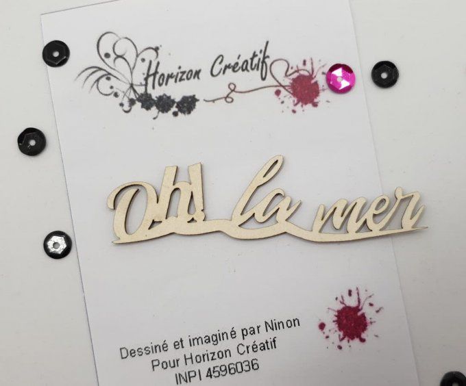 Chipboard : Oh la mer - à l'unité
