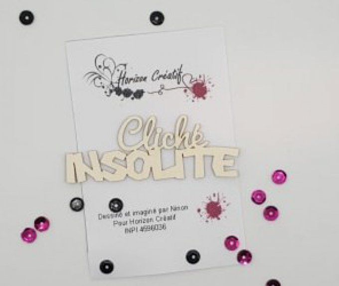 Chipboard Cliché insolite, à l'unité