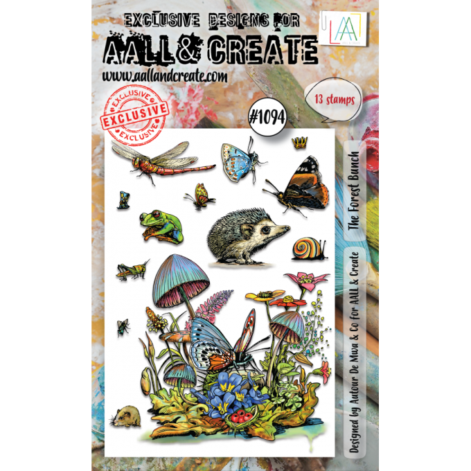13 Tampons - AALL&Create - The forest bunch - dim. de la planche : 10x14.5cm 