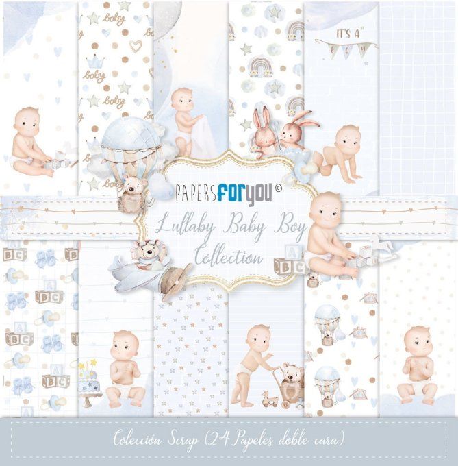 Collection Lullaby baby boy, PapersForYou, 20x20cm - 23 pages 