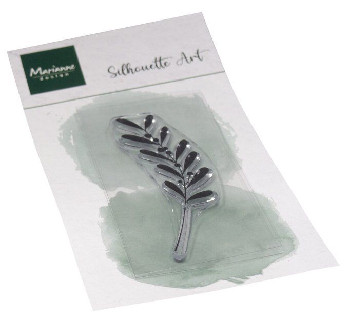 1 Tampon clear, Marianne design, silhouette Art, Mistletoe