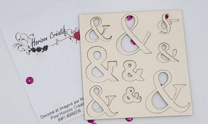 Chipboard : Planche esperluettes, à l'unité