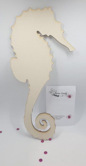 Hippocampe à customiser, 28x13.5cm, épaisseur 3mm, Horizon créatif, à l'unité (grande taille)