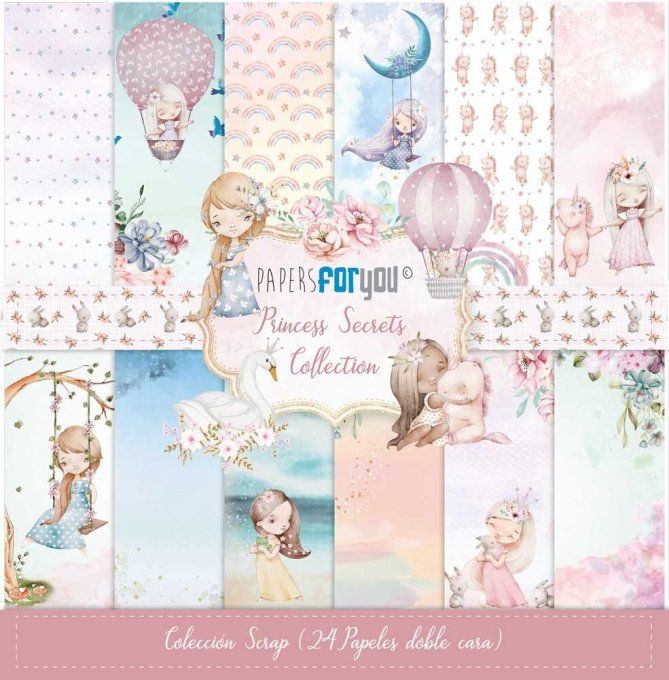 Collection Princess secrets, PapersForYou, 15x15cm - 24 pages