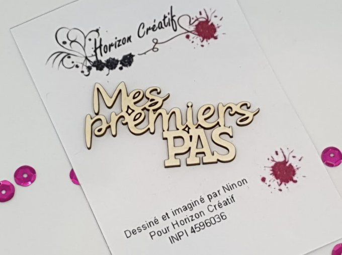 Chipboard : mes premiers pas, Horizon Créatif, à l'unité - 5.5x3cm