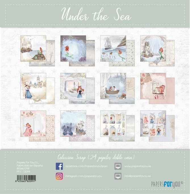 Collection Under the sea, PapersForYou, 15x15cm - 24 pages
