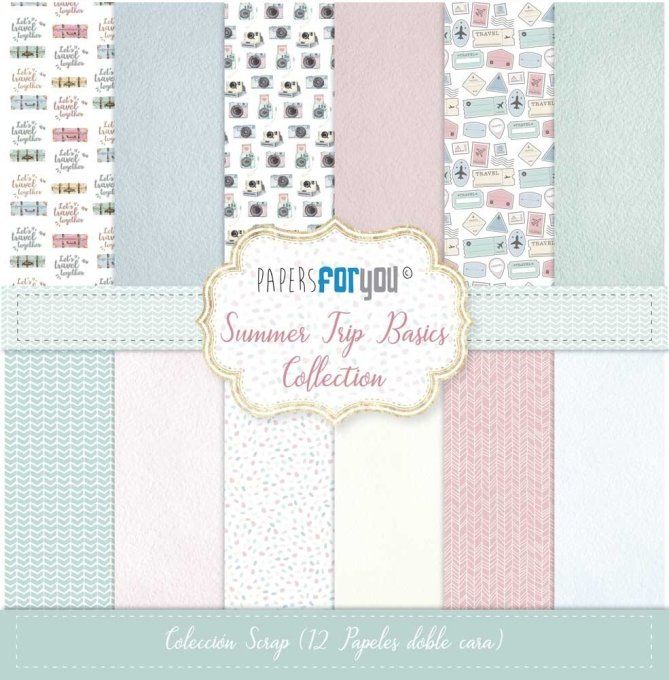 Collection Summer trip, PapersForYou, 30x30cm - 12 pages  - Patterns