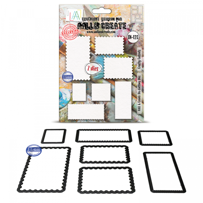 7 Dies/matrices de découpe, AALL - Crafty cutouts