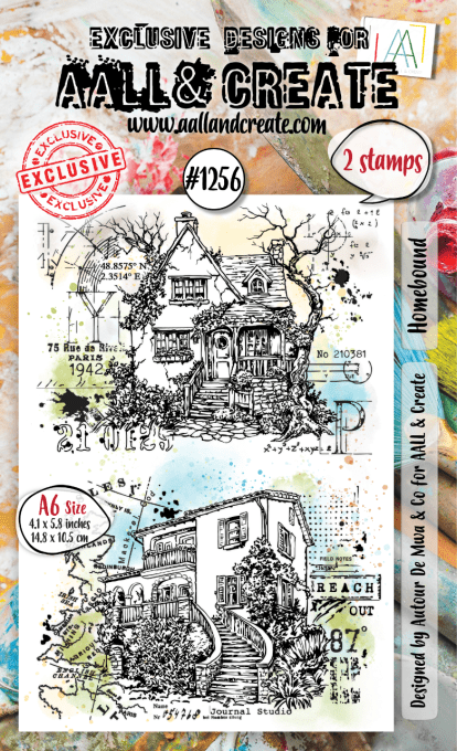 2 Tampons - AALL&Create - Homebound - dim. de la planche : 14.5x10cm environ